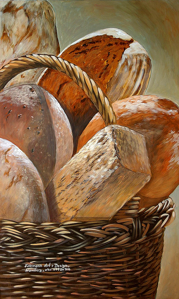 Dekorationsmalerei Brotkorb