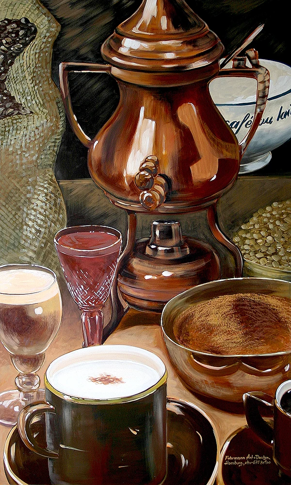 Dekorationsmalerei Kaffee