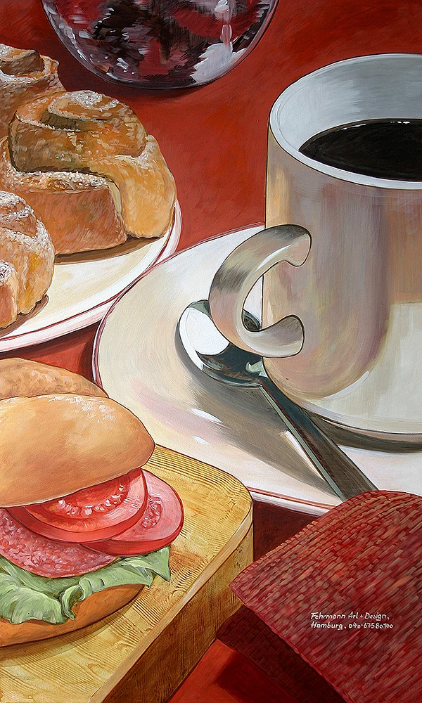 Dekorationsmalerei Kaffee