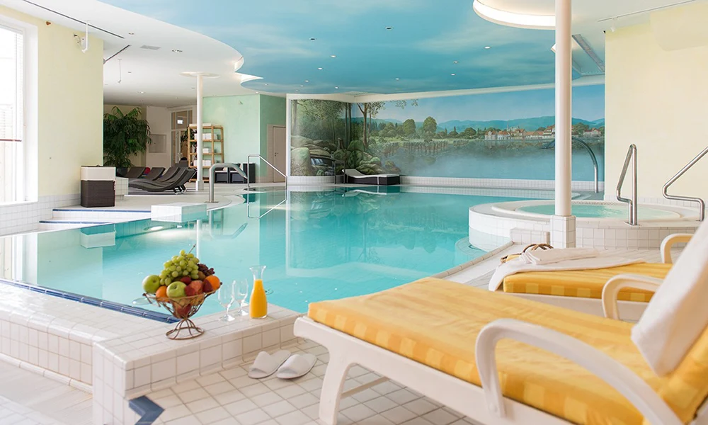 Wandmalerei im *****Hotel „Zu den Rothen Forellen"