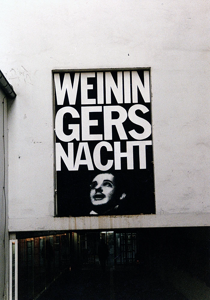 Bühnenplakat, Deutsches Schauspielhaus Hamburg - „Weiningers Nacht