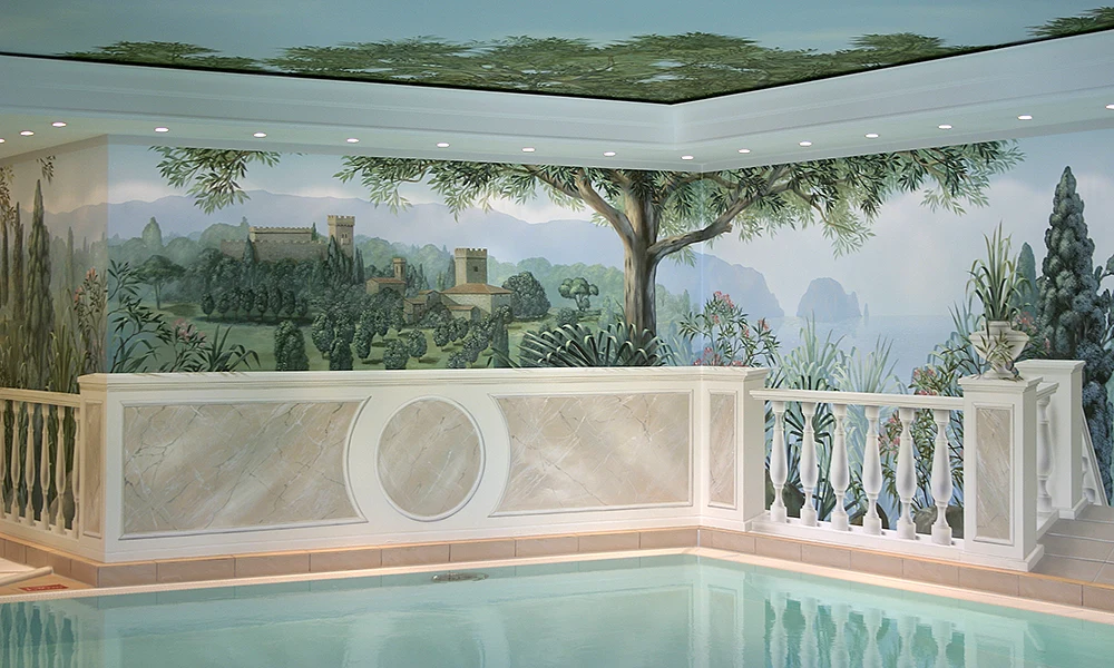 Trompe-l'Œil-Wandmalerei im *****Hotel Palace Berlin