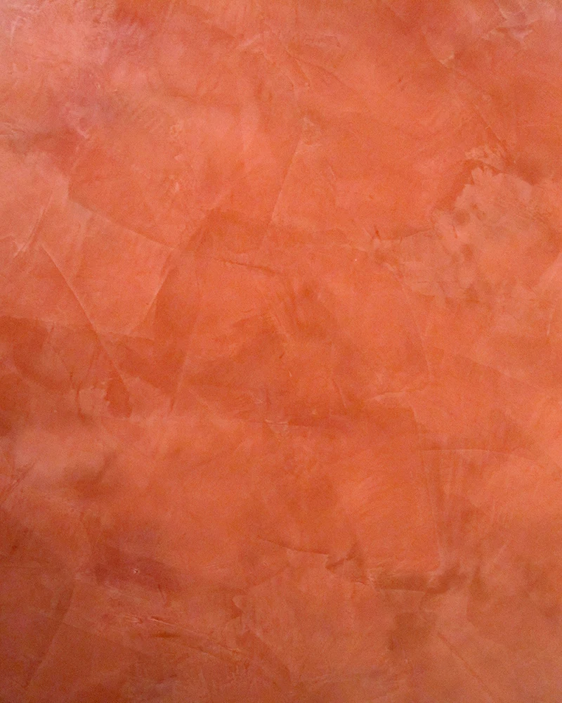 Wandmalerei in Bad und Wellness im marokkanischen Stil - Stucco Veneziano in Rot