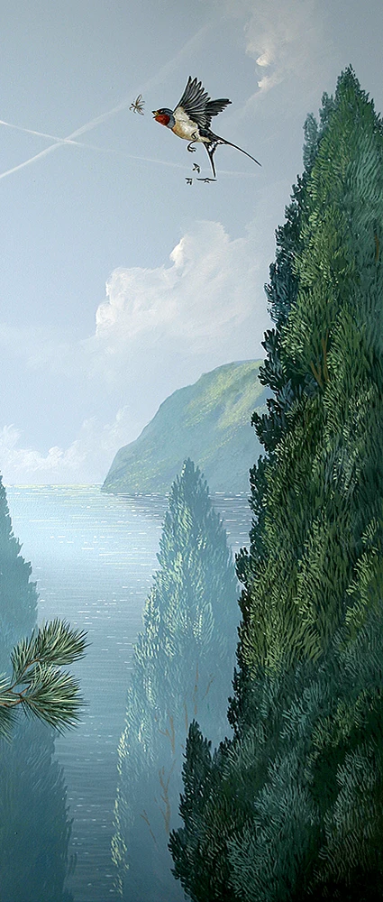 Tiermalerei Kunst - Schwalbe