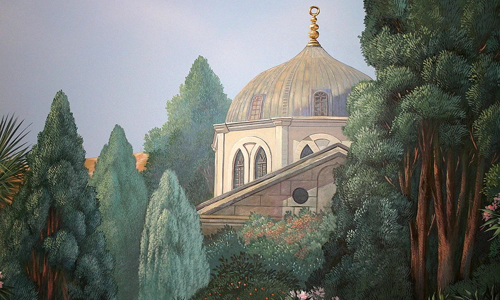 Trompe-l'Œil-Wandmalerei in Bad und Wellness - marokkanischen Stil - Moschee