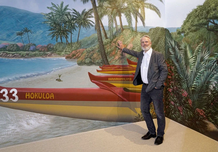 Nutzwedel Sonnentherapiezentrum, Detail der Wandmalerei im Ruheraum