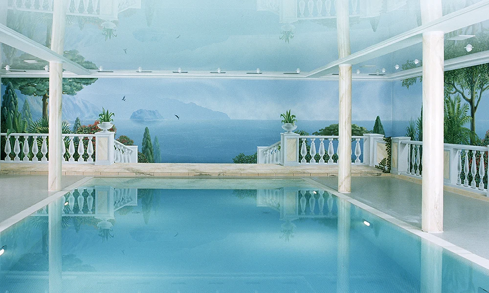 Wandmalerei der Ortschaft MENTON an der Côtes d`Azur