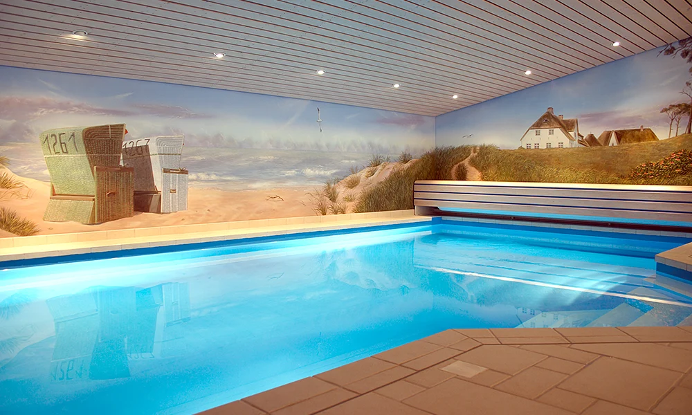 Wandmalerei mit einem Nordsee - Sylt- Motiv