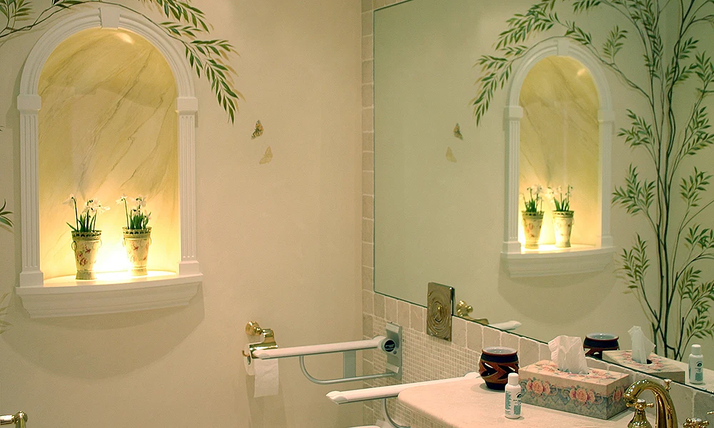 Wandmalerei in Bad und Wellness - Tendineum Behinderten WC