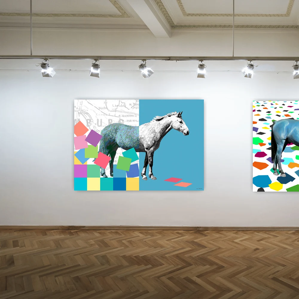 Wandgestaltung eines Flures